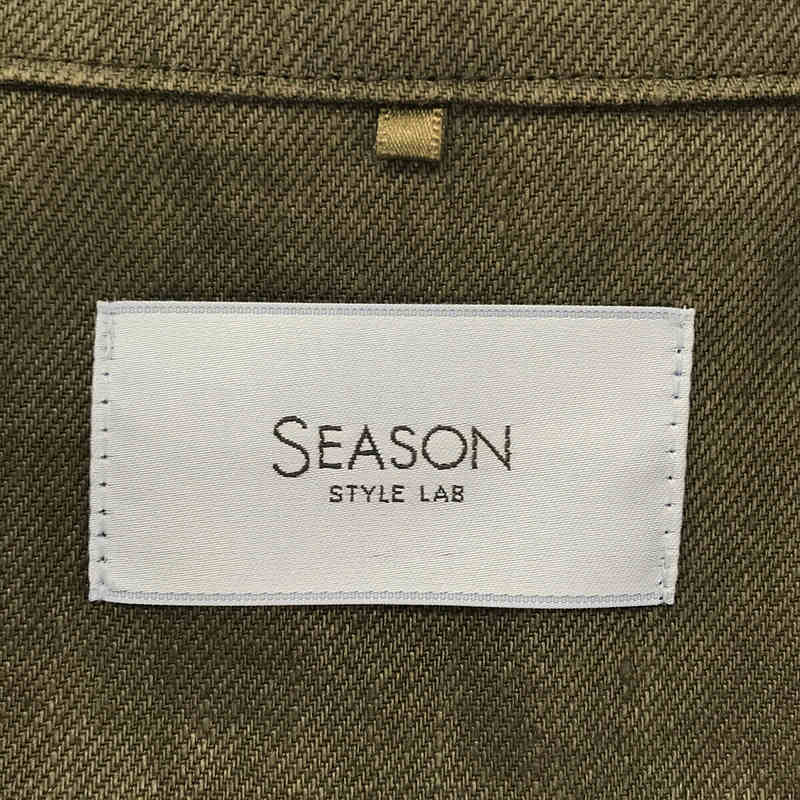 SEASON STYLE LAB / シーズンスタイルラボ | リネンジャケット | 38 | カーキ | レディース