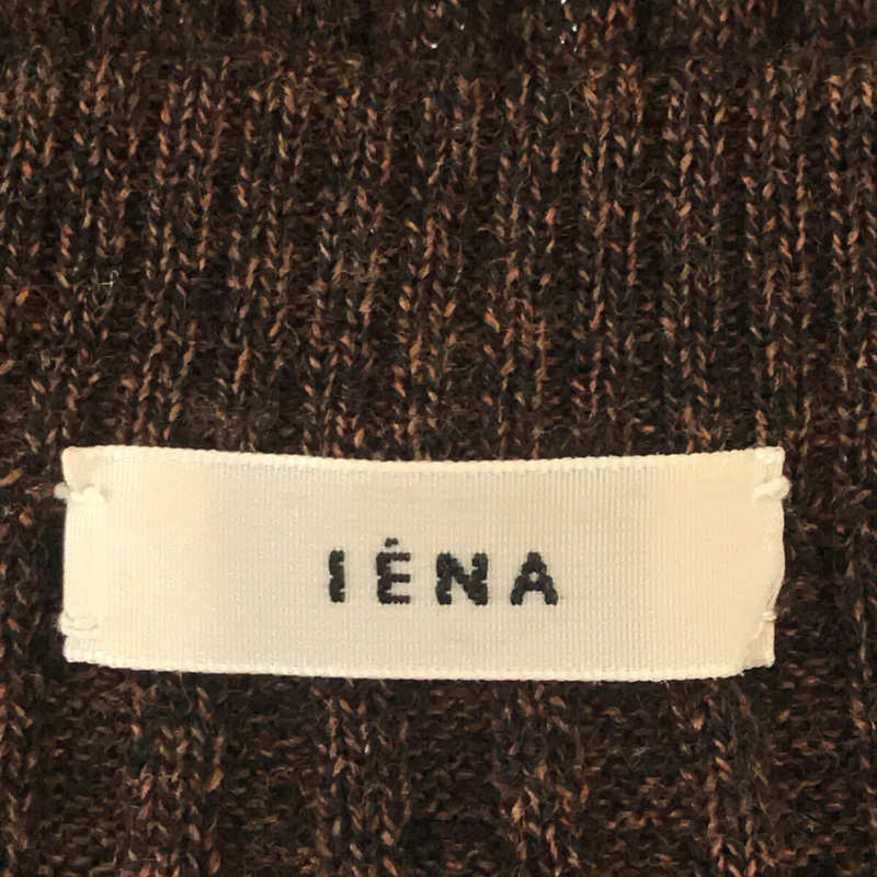 IENA / イエナ | 6x3リブクルーネックプルオーバー ニット brown