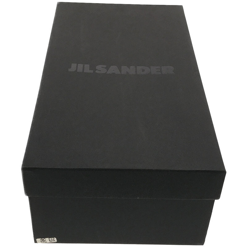 JIL SANDER / ジルサンダー | メタリックアンクルリング レザー フラット バレエシューズ 箱・保存袋付き | 36 1/2 | クリームイエロー | レディース