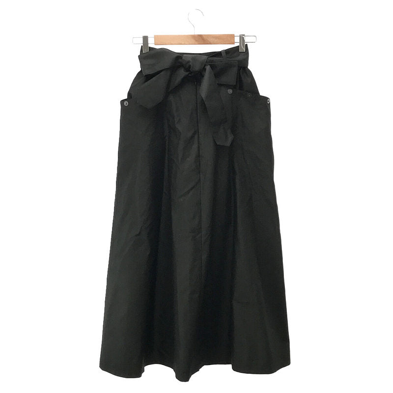 美品】 SYDE / サイド | ワイドポケット スカート | ブラック