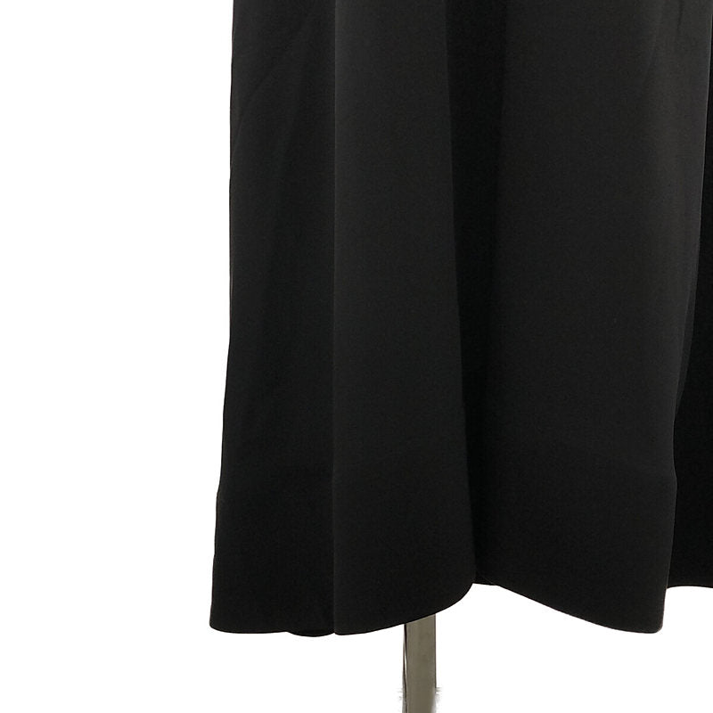 WARDROBE.NYC |絲綢V領無袖連身裙 |加大尺寸 |黑色 |女性的