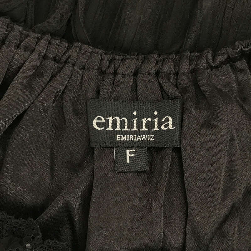 [狀況良好] EmiriaWiz / Emilia With |分層連身休閒服 | F |黑色 |女性的