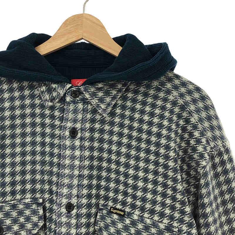 SUPREME / シュプリーム | 2022AW | Houndstooth Flannel Hooded Shirt