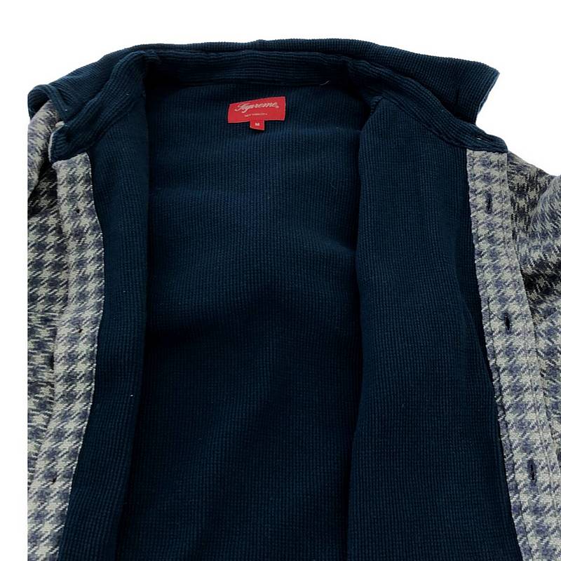 SUPREME / シュプリーム | 2022AW | Houndstooth Flannel Hooded Shirt