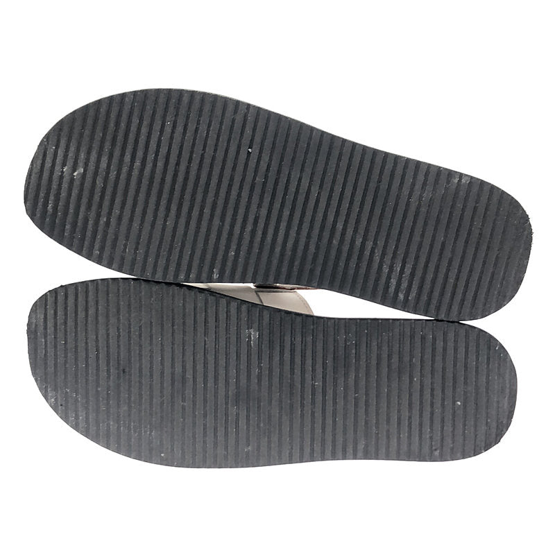 【신품】 EARLE / 얼 | 2023SS | Wide Woven Sandals 우븐 샌들 | 41 | 화이트 | 남성