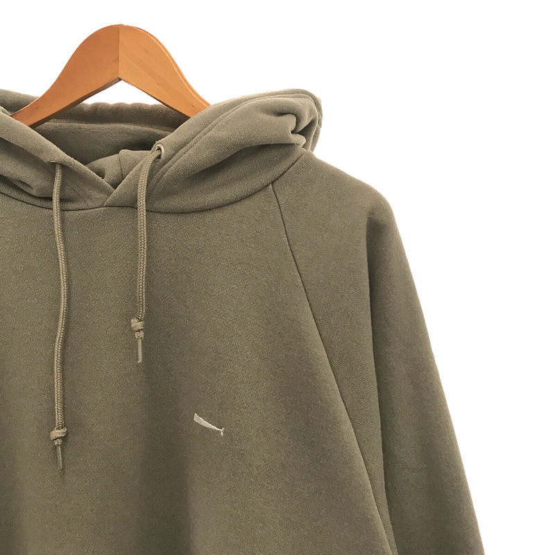 DESCENDANT / ディセンダント | HOODED SWEATSHIRT ワンポイント刺?ロゴ コットン スウェット プルオーバー パーカー  フーディ | 3 |