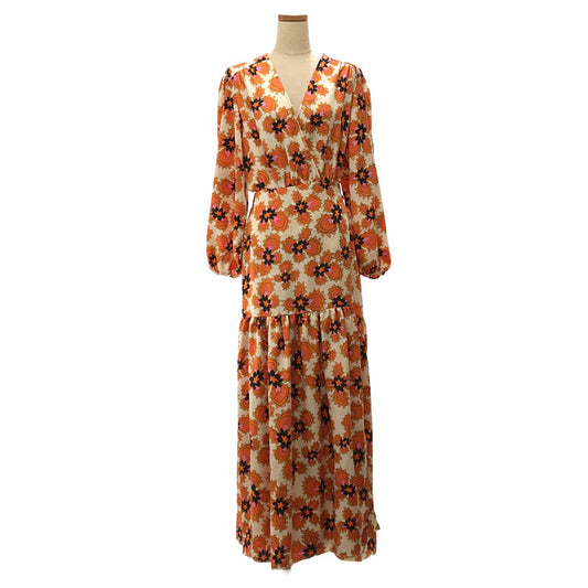 [Good Condition] STELLA NOVA / Stella Nova | Flower Dress One Piece | 36 | Orange | Women's