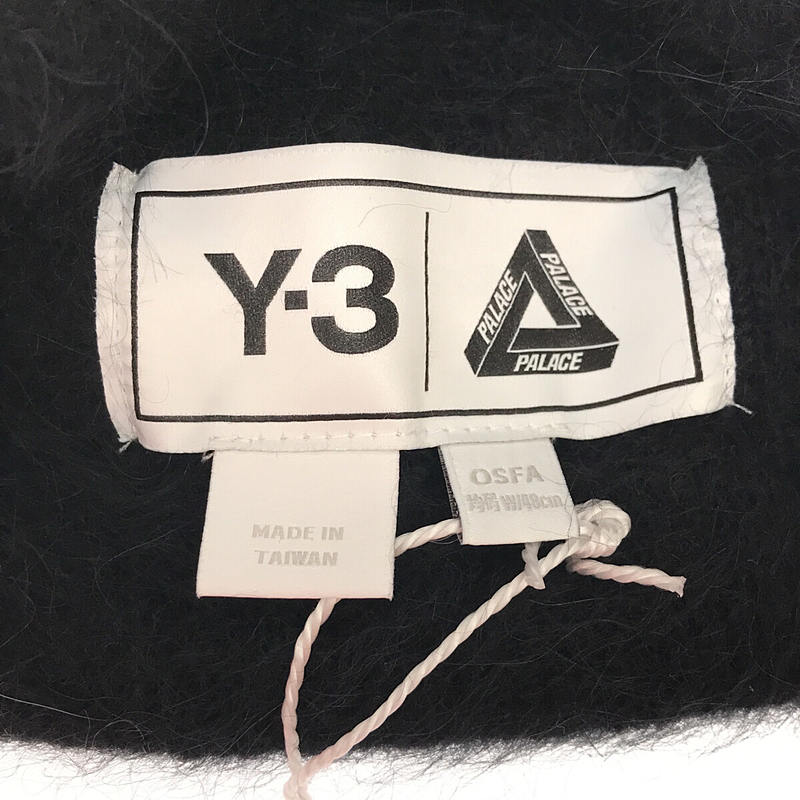 【新品】 Y-3 / ワイスリー | × PALACE / パレス コラボ PLC BEANIE HZ1339 ロゴ ウール ビーニー ニット帽 |  OSFO | BLACK | メンズ