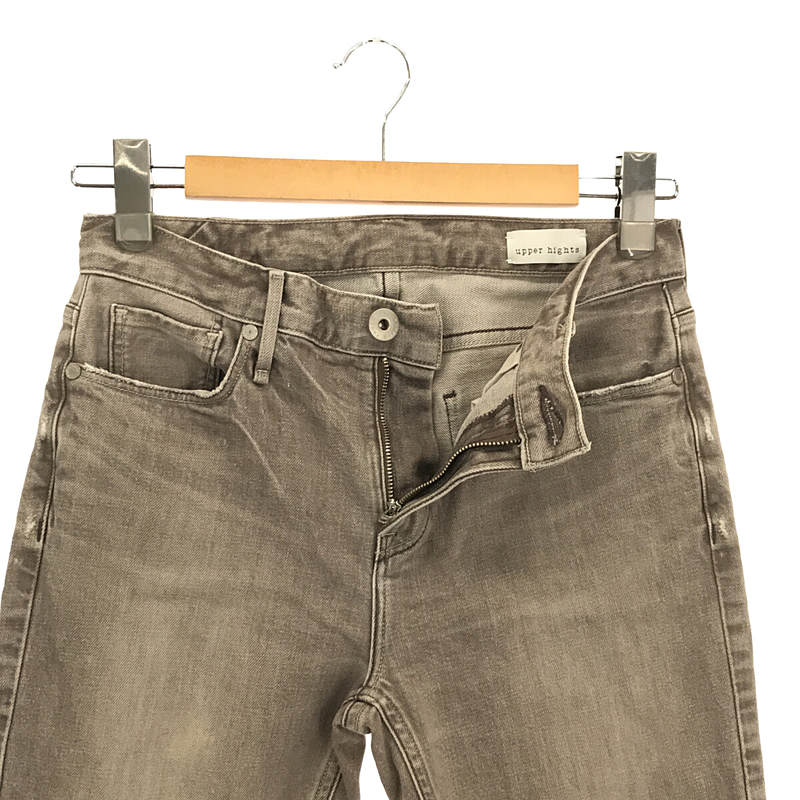 UPPER HIGHTS / アッパーハイツ | 2020AW | 13G219 THE STELLA GIRL FRIEND ダメージ加工 ストレッチ スキニー デニム パンツ | 25 | グレー | レディース