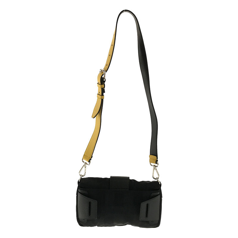 [Good Condition] FENDI | 2021SS | Baguette 3way FF ​​Flap Bag Shoulder Bag | Black/Yellow | Women's