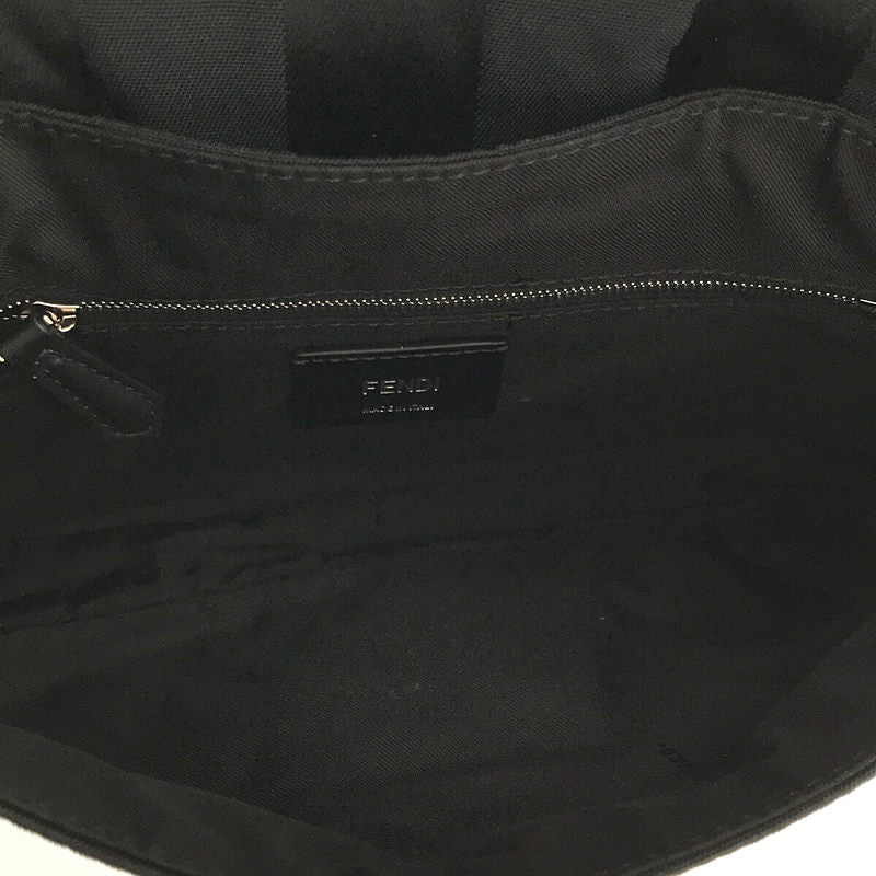【美品】  FENDI / フェンディ | 2021SS | Baguette 3way FFフラップバッグ バゲット ショルダーバッグ | ブラック/イエロー | レディース
