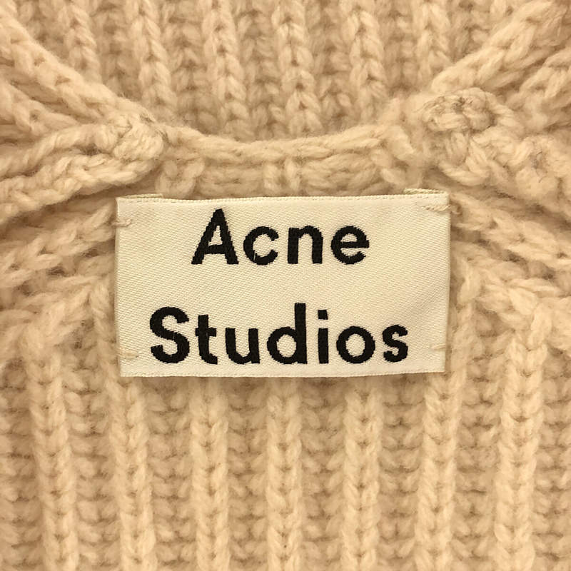 Acne Studios / アクネストゥディオズ | Vネック オーバーニット | S | アイボリー | メンズ