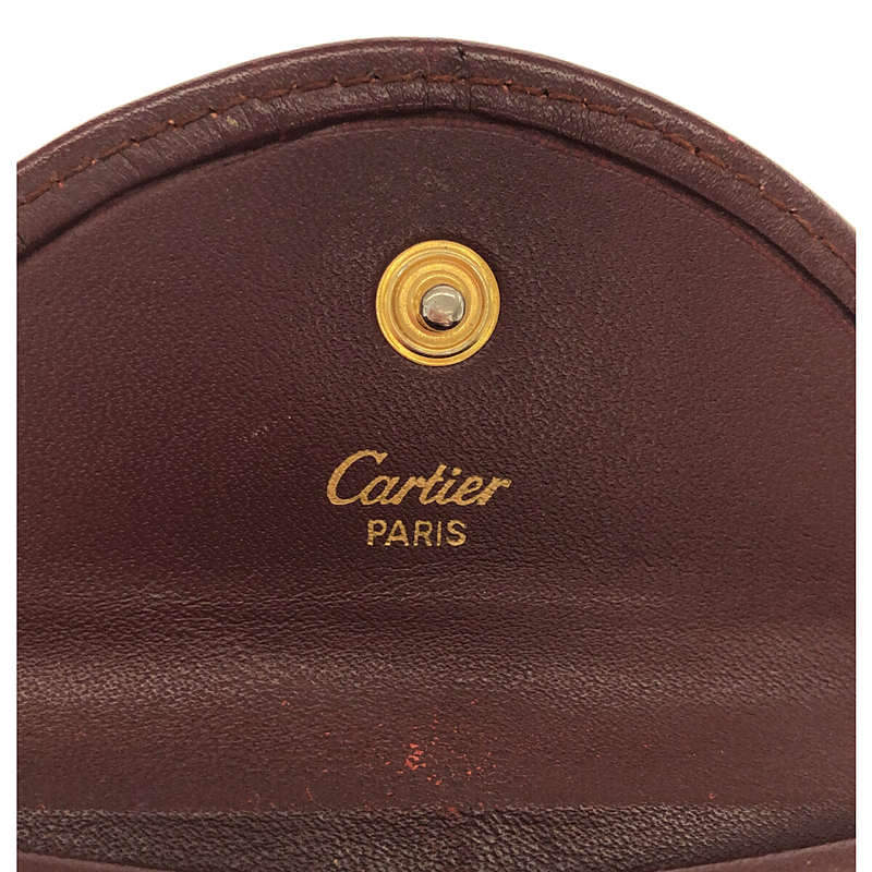 カルティエ Cartier マストライン コインケース ボルドー - 小物