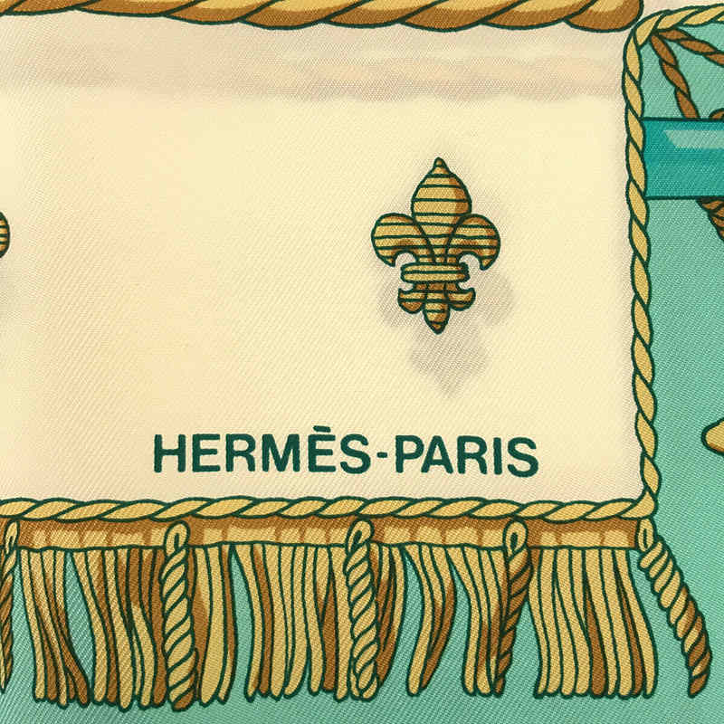 【美品】  HERMES / エルメス | カレ90 シルク プリント スカーフ 箱付き | 90 | ミント/ マルチカラー