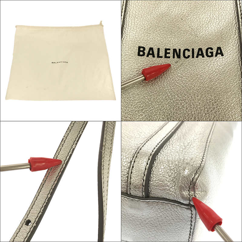 BALENCIAGA / バレンシアガ | EVERYDAY XXS TOTE BAG レザー シルバー