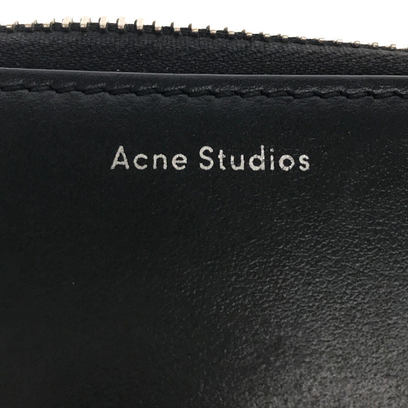 即納定番Acne Studios/アクネストゥディオズ　ジッパーウォレット財布　ブラック 小物