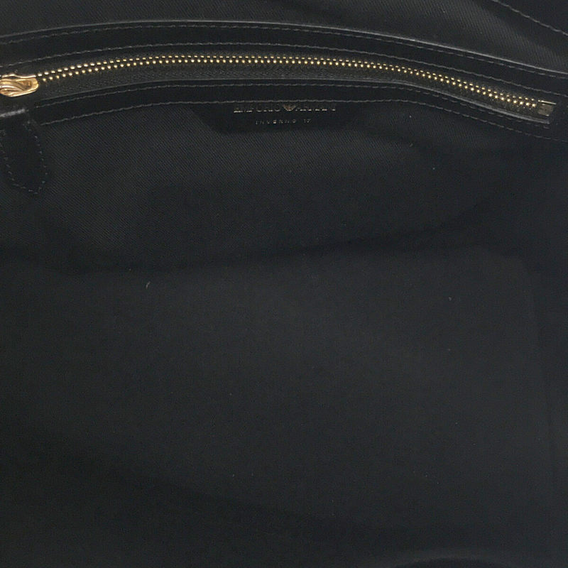 [Good Condition] EMPORIO ARMANI | Leather Mini Boston 2-way Shoulder Bag/Handbag | Brown/Black/Pink | Women's