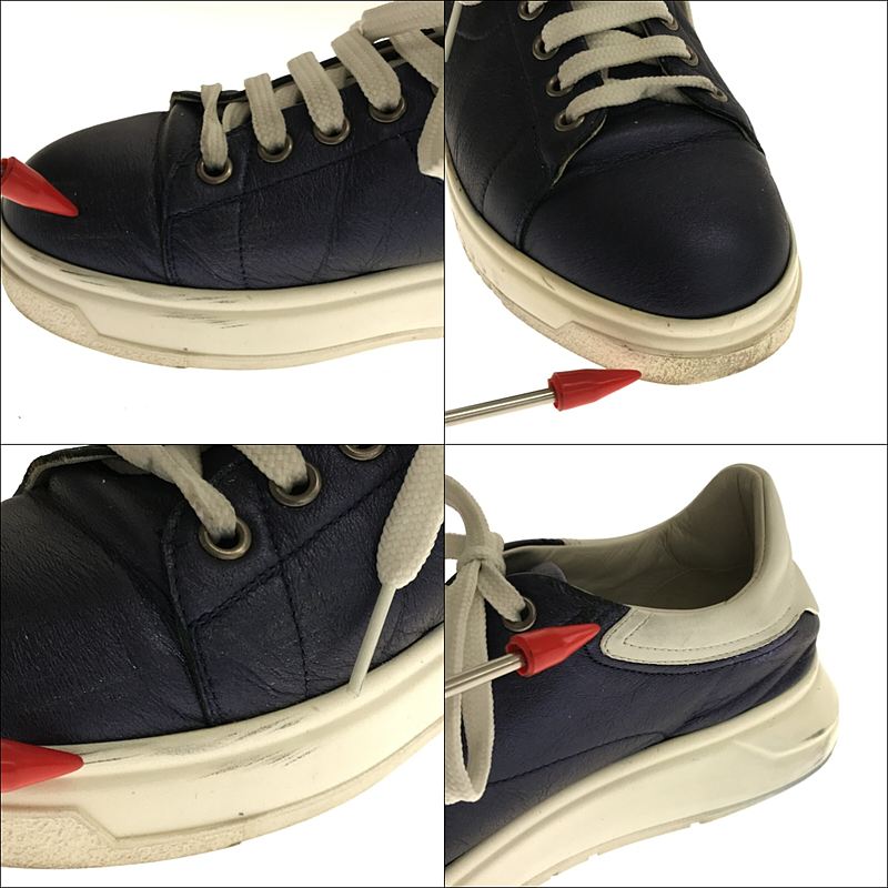 安普里奧阿瑪尼 |低筒厚底運動鞋 |尺寸 36 |海軍 |女性的