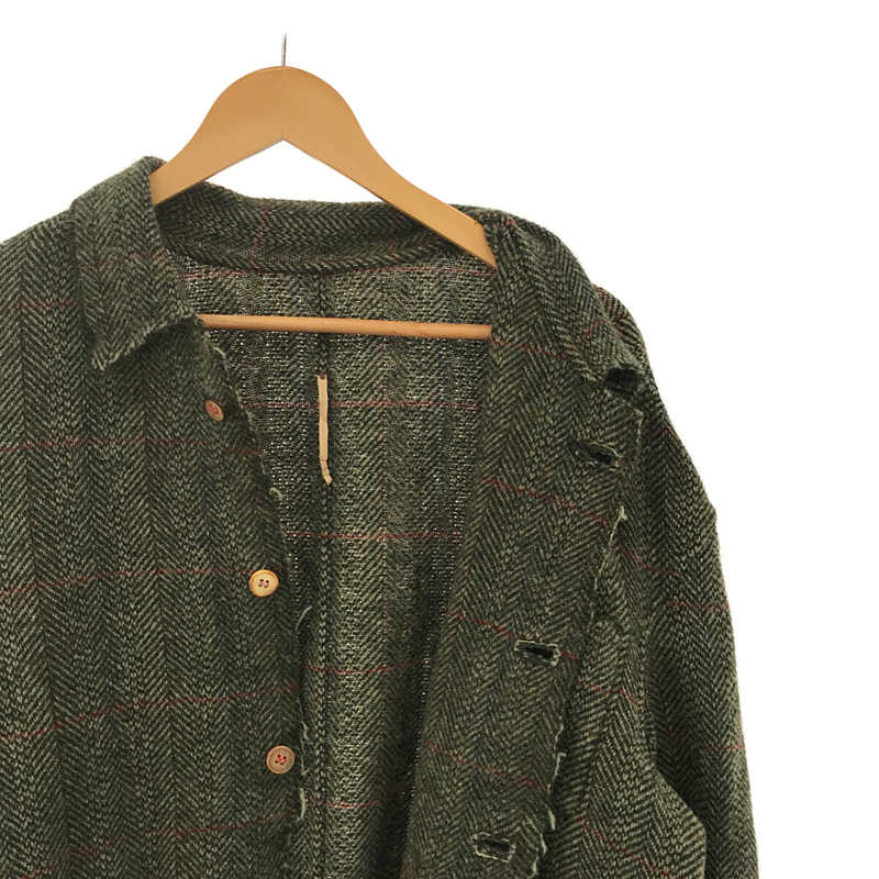 [New] ISABELLA STEFANELLI | Isambard JK_Mored moon tweed jacket | M | Olive | Men's