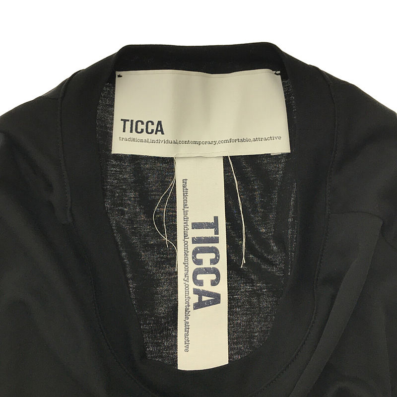 TICCA ティッカ ワンピース F 黒(ドット)なし伸縮性
