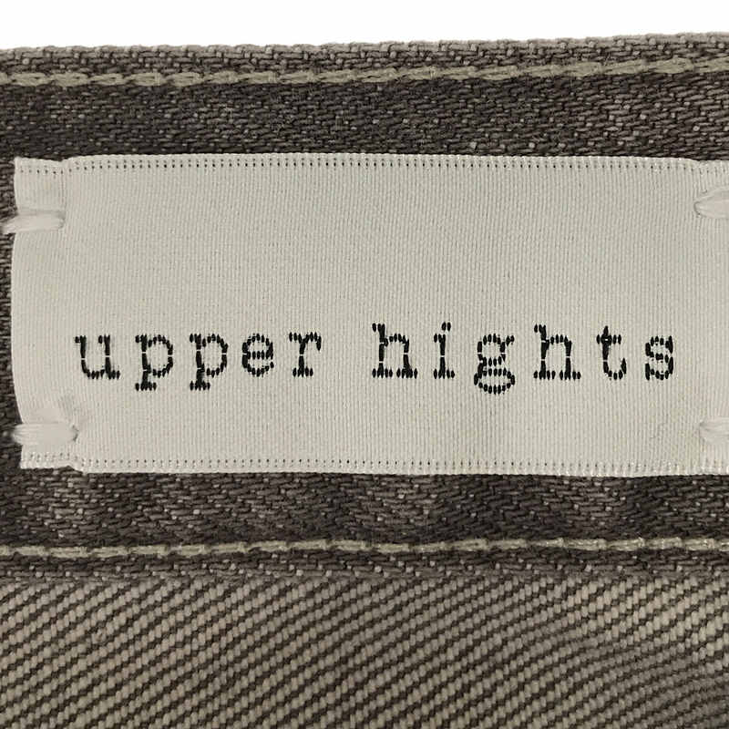 【신품】 upper hights / 어퍼 하이츠 | 2020AW | THE EIGHTY'S 코튼 스트레치 테이퍼드 데님 팬츠 | 24 | BRONZE | 여성