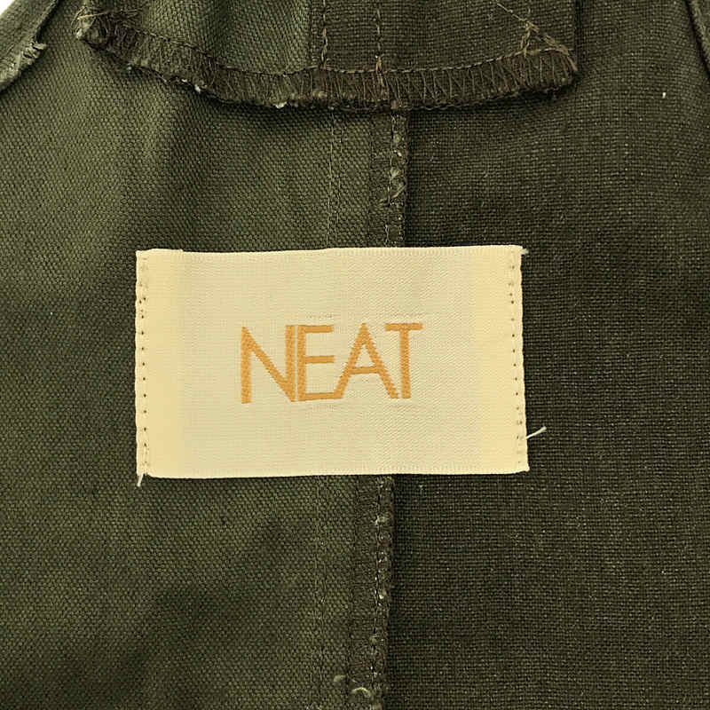 【美品】  NEAT / ニート | テントクロス オーバーオール | L | オリーブ | メンズ