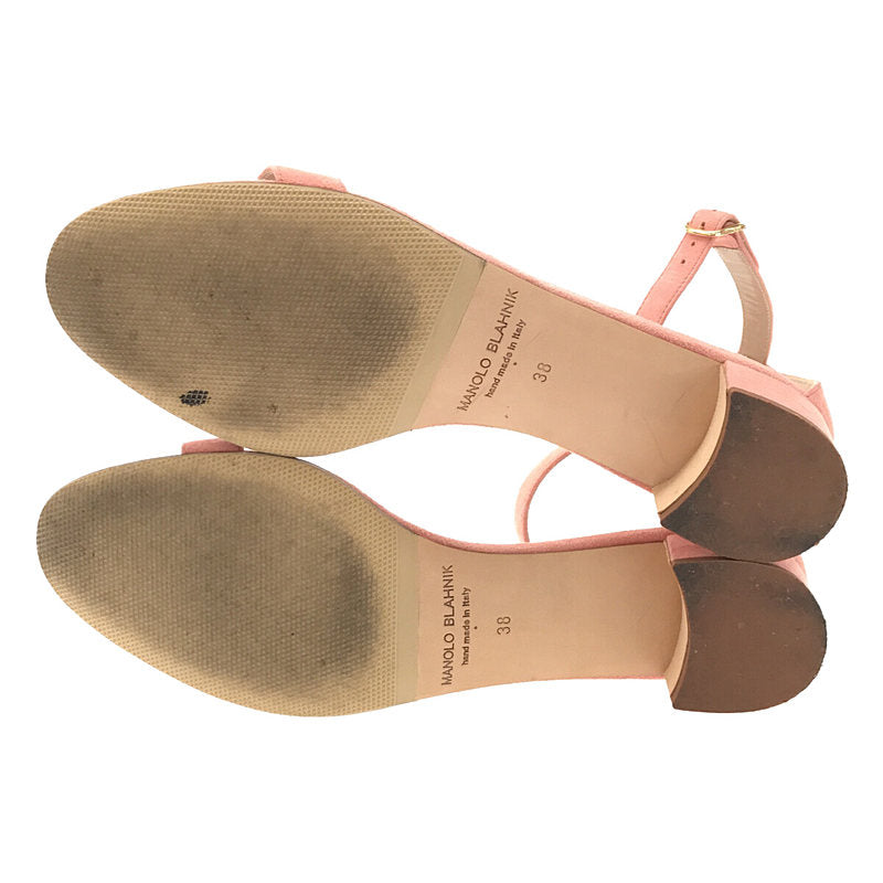 【美品】  MANOLO BLAHNIK / マノロブラニク | × Drawer別注 CHAFLAHI サンダル | 38 | ピンク | レディース