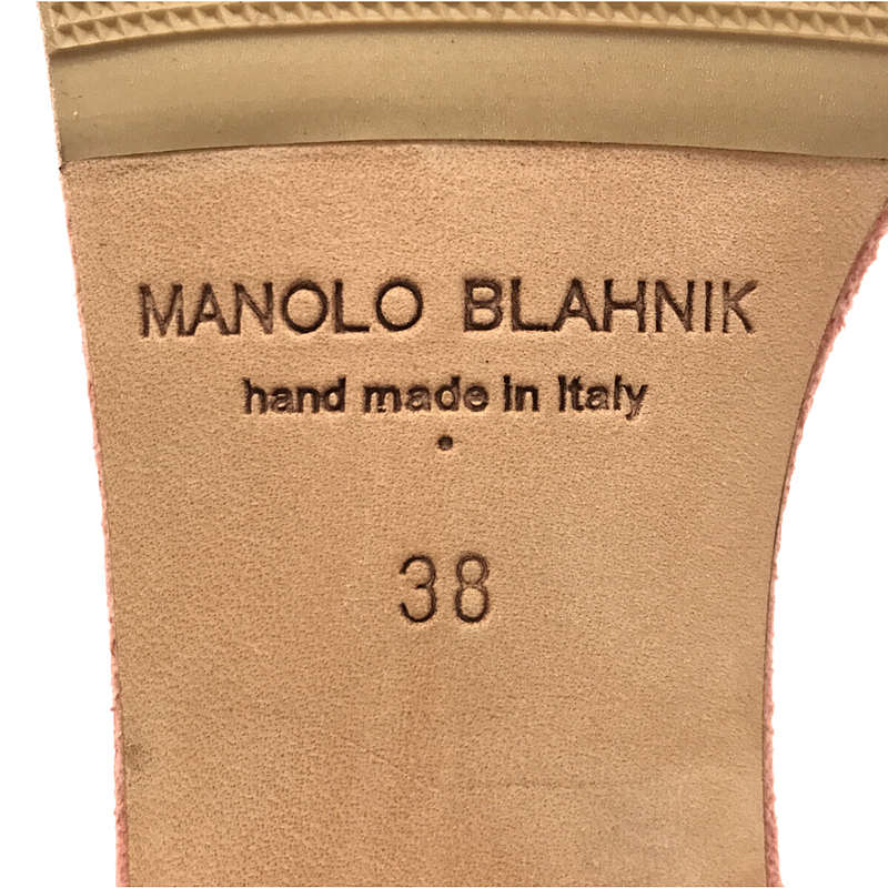 【美品】  MANOLO BLAHNIK / マノロブラニク | × Drawer別注 CHAFLAHI サンダル | 38 | ピンク | レディース