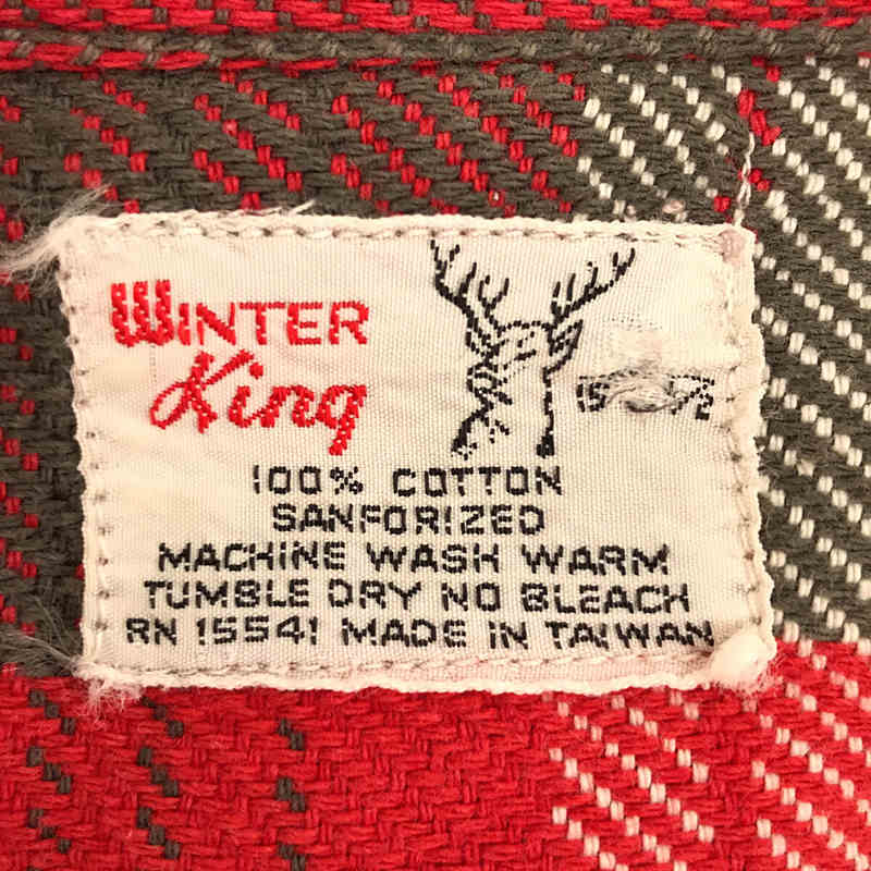VINTAGE / ヴィンテージ 古着 | 1960s〜 Winter King Cotton Flannel Shirt ウィンターキング コットン チェック ヘビー フランネル シャツ | 15 1/2 |