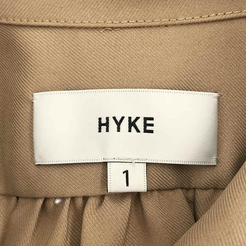 HYKE / ハイク | ギャザー 切替 ミリタリー バルーン スリーブ