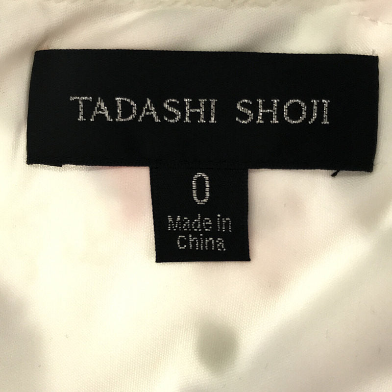 【新品】  TADASHI SHOJI / タダシショージ | オフショルダー フラワー レース 刺繍 ワンピース | 0 | ブラック | レディース