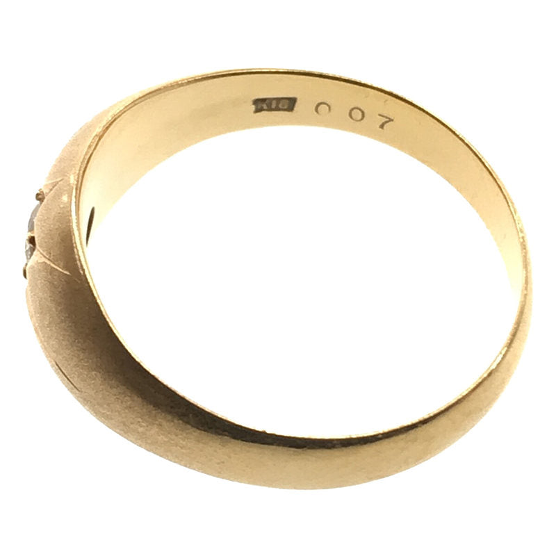 ジュエリー / ダイヤモンド | 0.07 K18 月形甲丸 リング 指輪 |