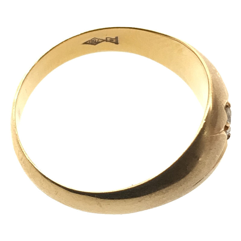 ジュエリー / ダイヤモンド | 0.07 K18 月形甲丸 リング 指輪 |