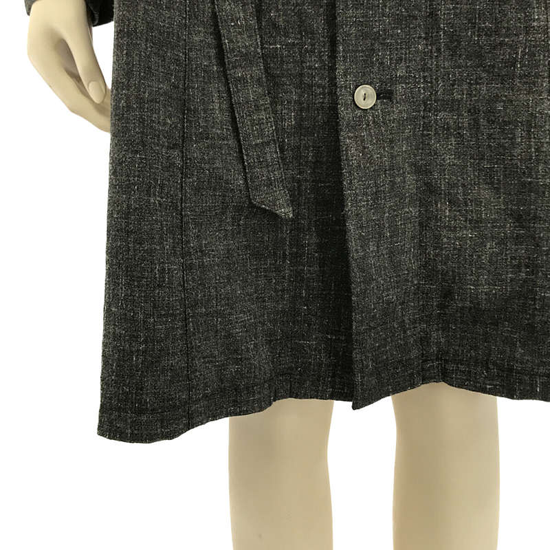 [Good Condition] ARTS&amp;SCIENCE | Belted Linen Single Coat | 1 | Gray | Women's