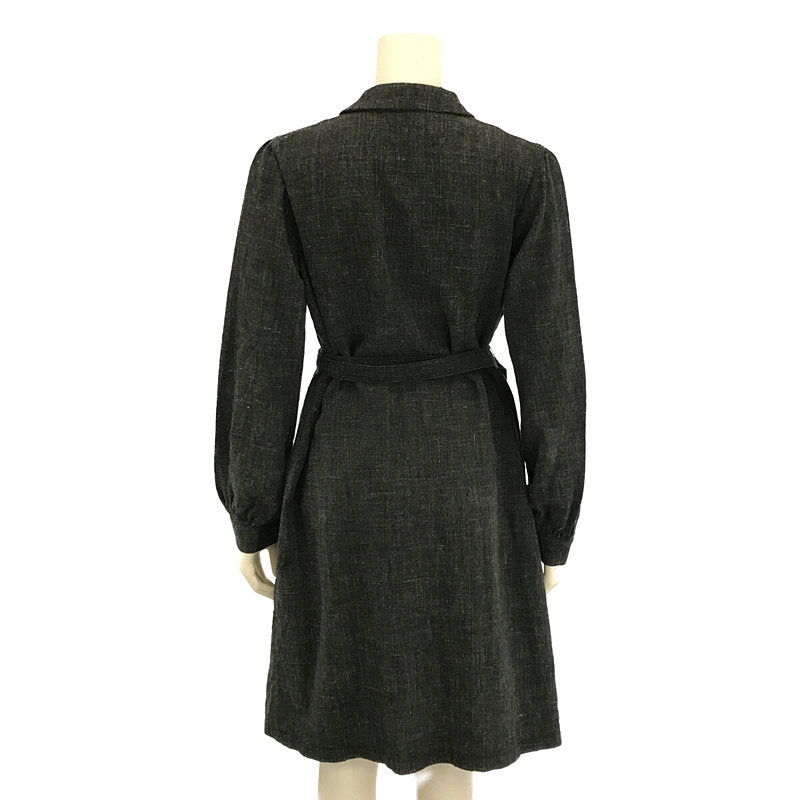 [Good Condition] ARTS&amp;SCIENCE | Belted Linen Single Coat | 1 | Gray | Women's