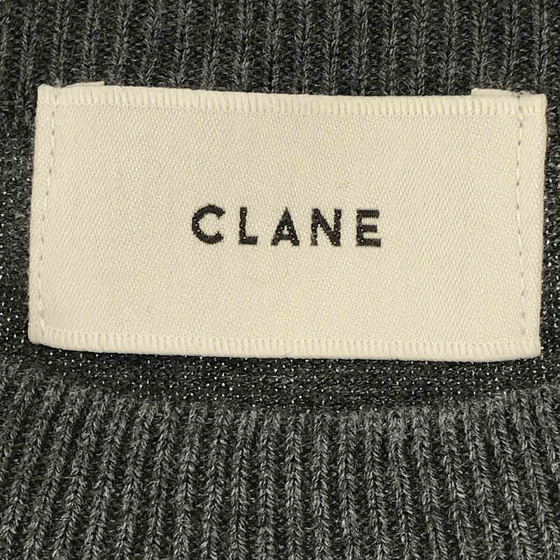 CLANE / クラネ | ウール 混紡 バック フリル ニット トップス | 2 | – KLD