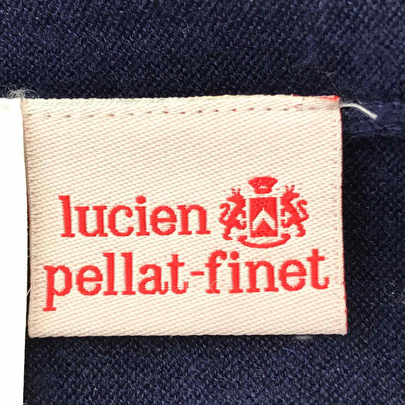 lucien pellat-finet / ルシアンペラフィネ | シルクカシミヤ スター星条旗 Vネックニット | S |