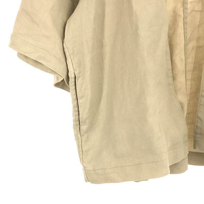 IENA / イエナ | 2021SS | IENA maison MANTECO リネンノーカラーブルゾン beige | 38 |