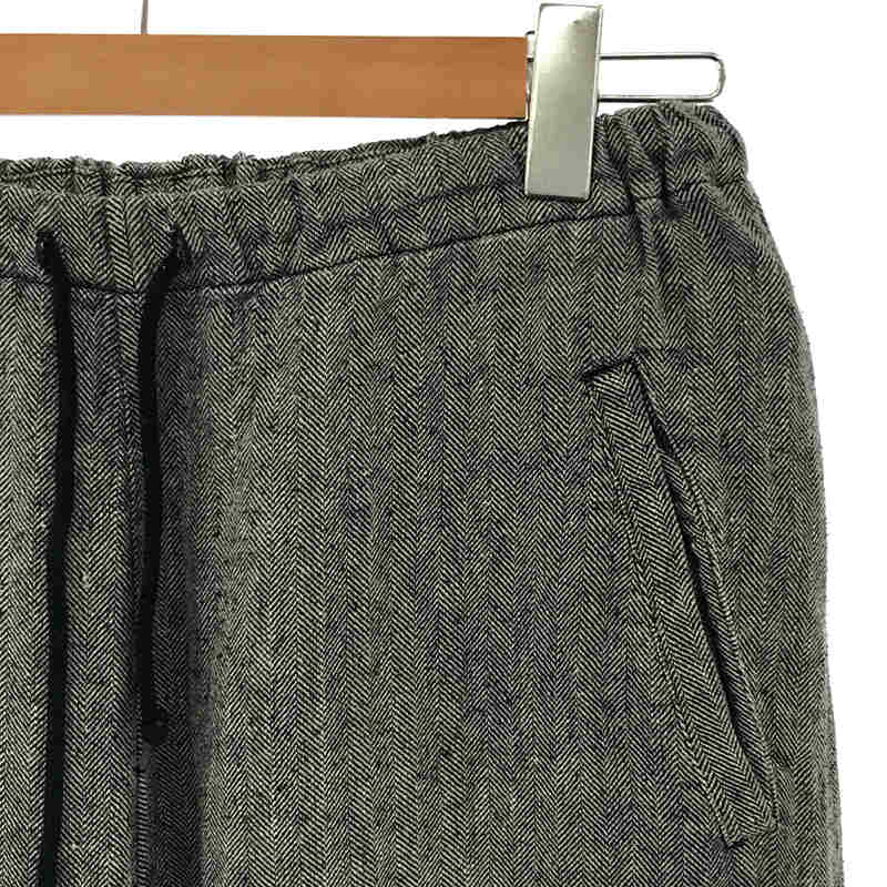 ARTS&amp;SCIENCE | Linen Silk Herringbone Easy Pants | Size 3 | Grey | Women's