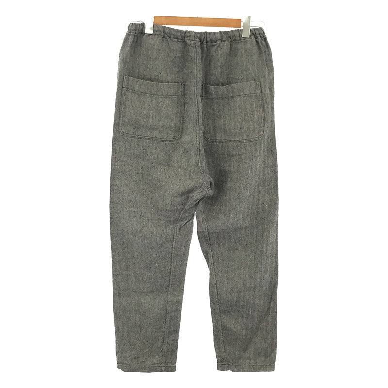 ARTS&amp;SCIENCE | Linen Silk Herringbone Easy Pants | Size 3 | Grey | Women's