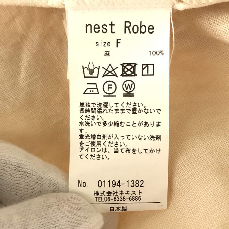 nest robe / ネストローブ | 2019AW | 起毛リネンドルマンワンピース