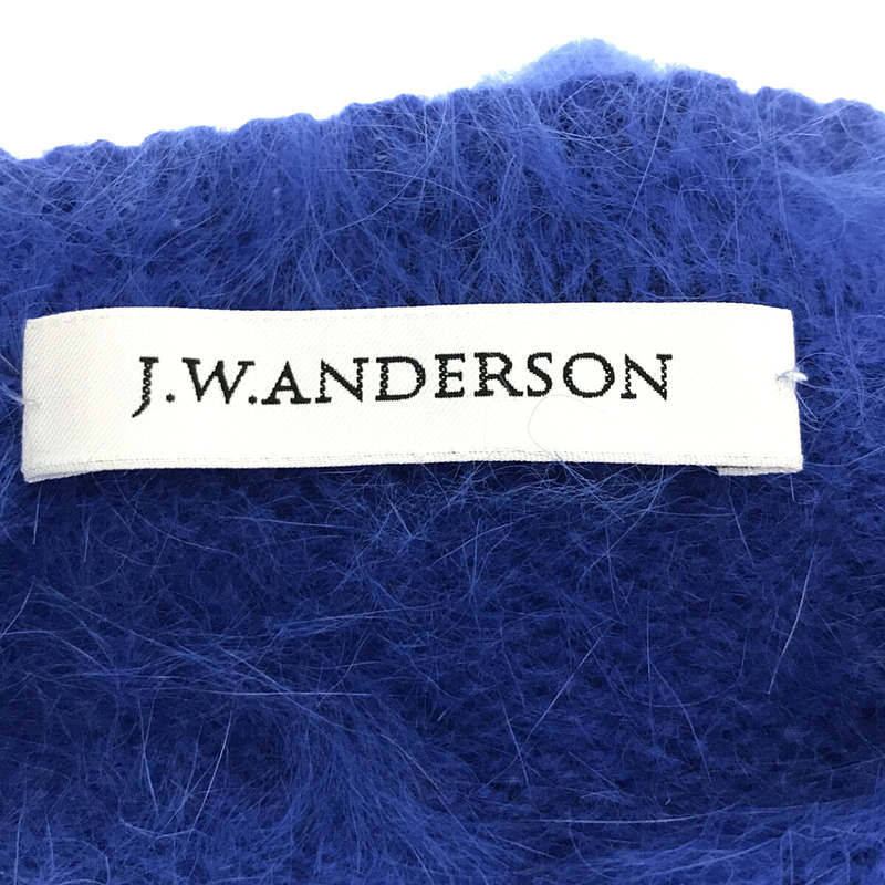 【美品】 JW Anderson / ジェイダブルアンダーソン | イタリア製 クルーネック シャギーニット | XS | ブルー | レディース