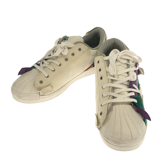 【美品】  kolor / カラー | 2020AW | カウハイド×ハンプ SNEAKERS | 26.5 | ホワイト | メンズ