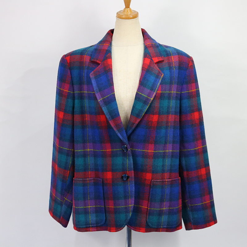 PENDLETON / ペンドルトン | 70s | USA製 ウールチェックテーラードジャケット | M |