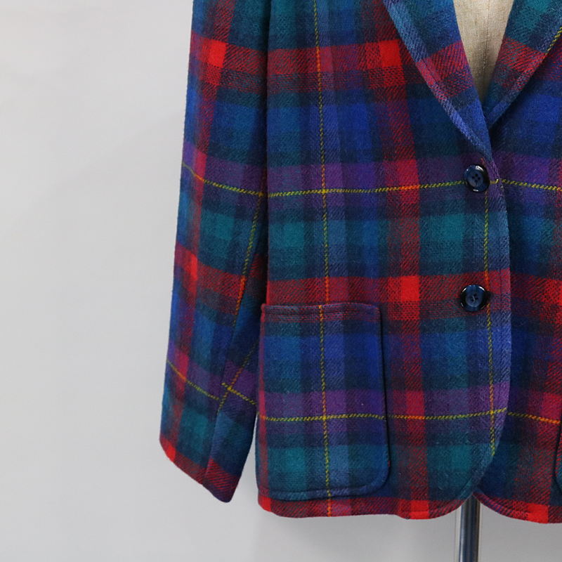 PENDLETON / ペンドルトン | 70s | USA製 ウールチェックテーラードジャケット | M |
