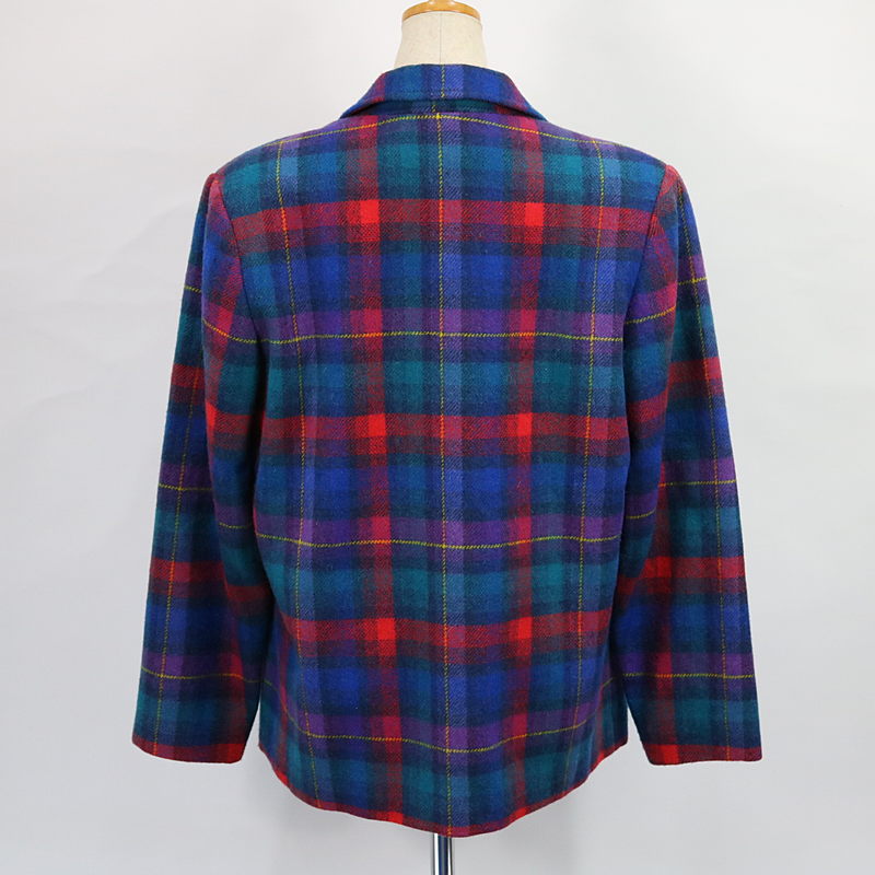 PENDLETON / ペンドルトン | 70s | USA製 ウールチェックテーラードジャケット | M |