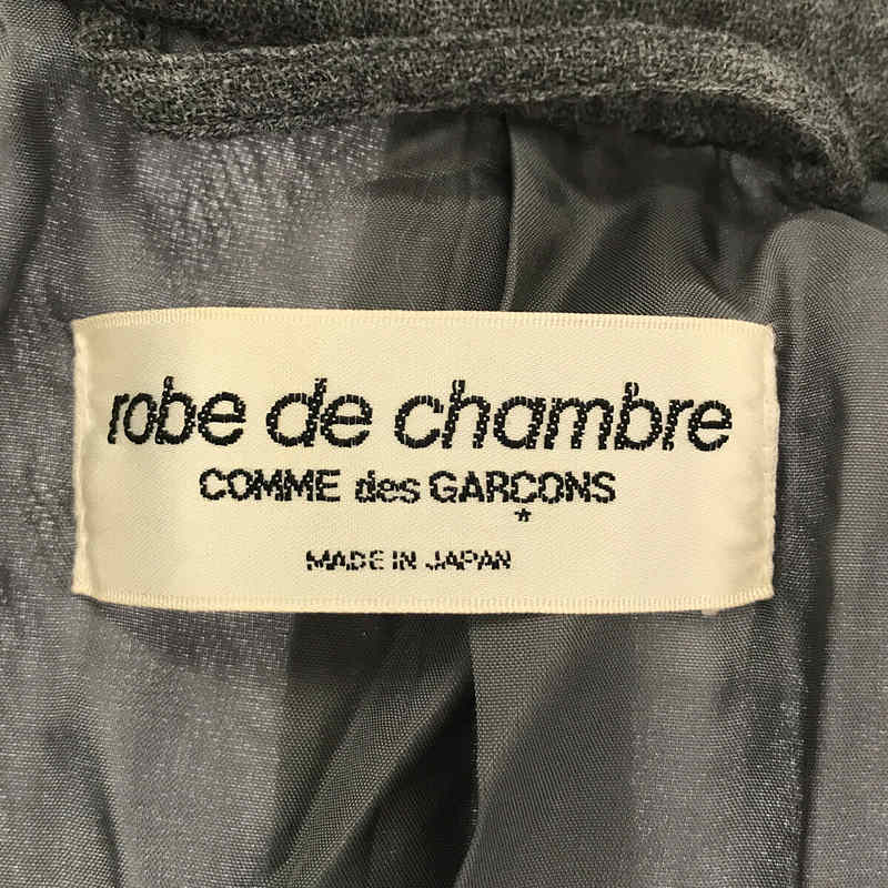 robe de chambre COMME des GARCONS / ローブドシャンブルコムデギャルソン | AD1994 | 1990s ヴィンテージ / 縮ウール ノースリーブジャケット | グレー | レディース
