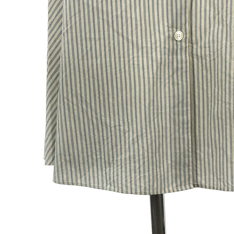 MM6 Maison Margiela / エムエムシックスメゾンマルジェラ | 2022SS | Pinstripe shirt skirt 変形スカート | 38 | ブルー | レディース