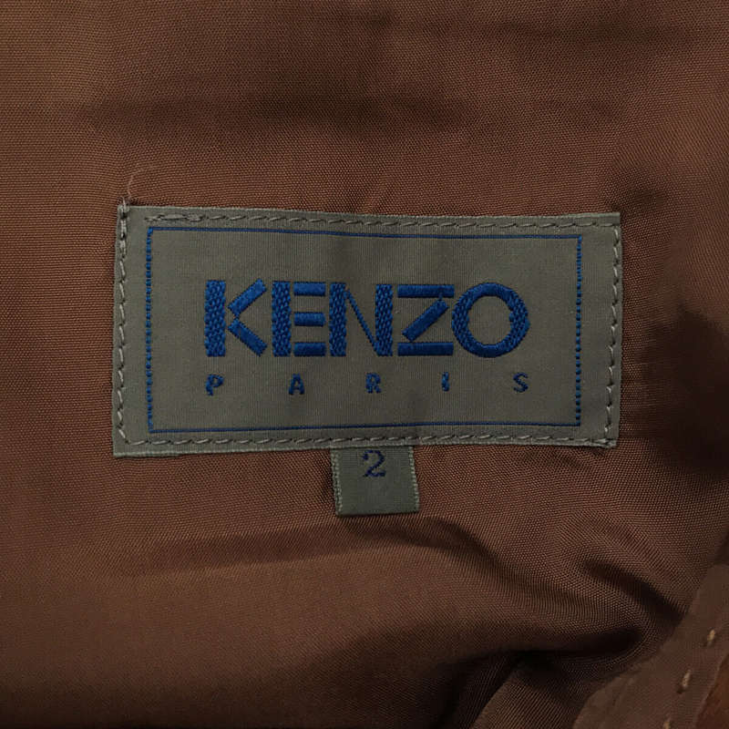 KENZO / ケンゾー | ウール ピークドラペル ダブル テーラード 