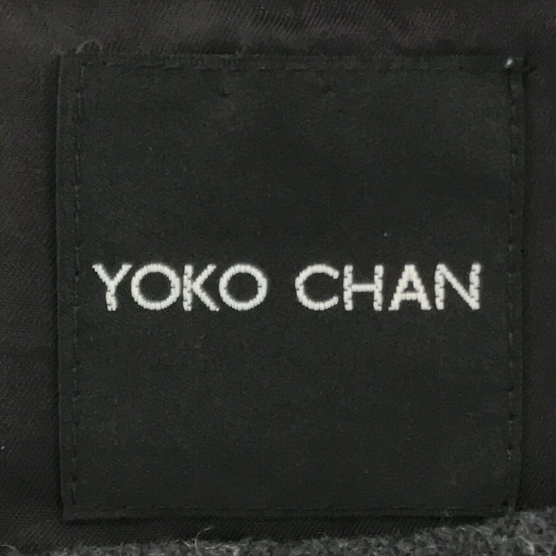 YOKO CHAN ヨーコチャン フェルトウールノースリーブワンピース ブラック 38